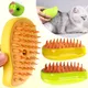 Cat & Dog Grooming Comb with Electric Spray Water Spray Kitten Pet Bath Brush Grooming Supplies Soft