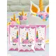 10PCS Unicorn Party Gift Bag Birthday Party Decoration Candy Packaging Bags Baby Shower Kids Favor