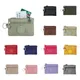 Korean Short Zipper Coin Purse Letter Double Layer Nylon Wallet Waterproof Pocket Money Bag Card