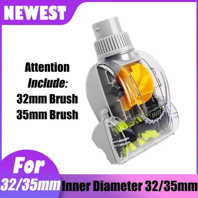 For 35mm 32mm Universal Cyclone Vacuum Cleaner Head Turbo Floor Brush Head Power Nozzle Mini for Carpet Bed Small Place Cleaning