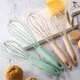 Manual Egg Beater Plastic Silicone Balloon Whisk Cream Mixer Stirring Mixing Whisking Balloon Coil