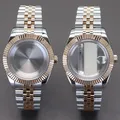 For nh35 nh36 Miyota 8215 Movement 28.5mm Dial 36mm/40mm Rose Gold datejust day date Stainless Steel