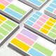 40/60/160pcs Classfication Label Stickers Index Tab Handwriten Color Label Paper Waterproof Label
