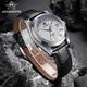 ADDIESDIVE AD2118 Business Men Watch 100m Dive Soft Leather Strap Calendar Window NH35 Automatic