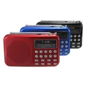 Mini FM Radio T508 Portable LED Screen Stereo Sound Speaker Supports USB Card MP3 Music Player with