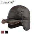 Clima inverno caldo orecchio proteggere berretto cappello uomo Outdoor antivento berretto Bomber