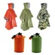 Emergency Survival Rain Hot Poncho Thermal Survival Space Blanket Thermal Raincoat Heat Reflective