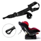 For ISOFIX Guide Grooves Car Children Baby Safety Seat Belts Latch Connector Interface Rear