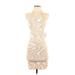 LA Hearts Casual Dress - Bodycon Halter Sleeveless: Ivory Dresses - Women's Size X-Small