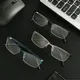 Men Metal Eye Protection Vision Care Business Eyeglasses Ultra Light Frame Reading Glasses Myopia
