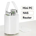 NAS Router Mini PC Ryzen 7 5700U DDR4 M.2 NVMe SSD 2x HDD 2.5 3.5 Inch RAID WiFi6 FreeNAS Router OS