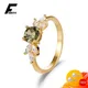 Classic Women Ring 925 Silver Jewelry with Emerald Zircon Gemstones Finger Rings for Girl Wedding