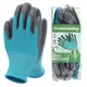 Gardening Gloves for Women and Men Nitrile & Rubber Coated Protective Blue Green Grey Pink