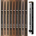 New Extremely Fine Brow Pencil Double-ended Eyebrow Pencil With Eyebrow Brush Black Eye Brow Pencil
