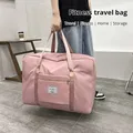 1pc rosa/blu/grigio borsa da viaggio di grande capacità borsa sportiva portatile con cerniera borsa