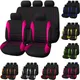 Auto Parts Car Seat Cover Polyester Fabric 7 Piece Set Four Season Universal Airbag Safe Truck Van