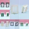 Mini casa, Villa, porte e finestre in plastica, modellazione della casa e decorazione in miniatura accessori in miniatura per casa delle bambole con finestra fai da te