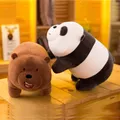 Set di giocattoli per orsacchiotti in peluche morbidi e delicati-Panda orso bruno e orso bianco