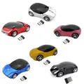 2.4G Car Shaped Wireless Mice Cordless Portable Optical Mouse Mini for Business Travel Office Home