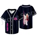 Nicki Minaj Baseball Jacket T-shirts Pink Friday 2 Album Rapper Merch Print Women Men Fashion Casual