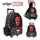 MINISO Disney Wheel Backpack Children School Bags for Boys Simggle Large Trolley Schoolbag Marvel