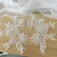 10PC/5Pair 22*17CM Off White Fish Thread Lace Flower Mirror Flower Patch DIY Hand Work Bride