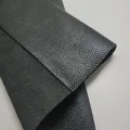 Tessuto per divano in pelle di vacchetta nera spessa strato superiore intero grande morbido