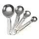 4pcs/set Stainless Steel Measuring Spoon Tea Coffee Measure Tool Kitchen Scale Baking Tool Measuring