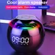 Upgraded Night Light Bluetooth Speaker Radio Alarm Clock USB Charger Digital Clock FM Radio Nap