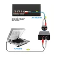 Preamplificatore fono stereo audio con interfaccia giradischi preamplificatore fono ultra compatto portatile PP900