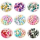 30pcs Baby Round Silicone Beads 15mm Teethers Teething Beads for DIY Newborn Oral Care Rodent