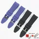 Silicone Strap 24mm Elbow Watch Strap Watch Accessories Rubber Strap Pin Buckle Men's and Women's