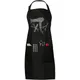 Large Size Barbershop LOGO Stick Imitation Diamond Kitchen Home Hair Salon Pockets Adult Bib Waist