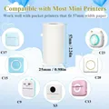 Thermal Printer Paper For Mini Sticker Receipt Printer Portable Bluetooth Pocket Printer White Color