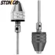 STONEGO 1PC Drill Chuck Keyless 0.3-3.4mm Adapter Power Drill Bit Converter Chuck 2.35mm/3.0mm Round