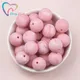 10 PCS Marble Pink Silicone 12-19 MM Round Beads Marble Colors Series Teething Chewable Baby Hexagon