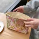 Retro Jacquard Ladies Floral Cosmetic Bags Vintage Flower Women's Grocery Storage Bag Clutch Purse