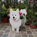 Cartoon Pet Dog Flowerpot Assemblable Dog Flower Pot Multiple Pet Dog Breeds Garden Pot DIY Flower