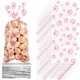 Pink Pet Paw Print Cone Cellophane Bags Heat Sealable Candy Bags Dog Paw Gift Bags Cat Treat Bag