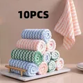 3/5/10Pcs Kitchen Anti-Grease Wiping Rags Kitchen towel Microfiber Wipe Household Cleaning Products