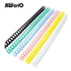 KW-trio 10pcs Plastic 30-Hole Loose Leaf Binders Ring Binding Spines Combs 85 Sheets Capacity for