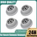 4PCS Dishwasher Lower Rack Wheel Replacement Part Fit for Bosch Neff Kenmore Dishwashers-Replaces