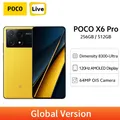 Global Version POCO X6 Pro 5G Cellphone MTK Dimensity 8300-Ultra 120Hz AMOLED Display 64MP Triple