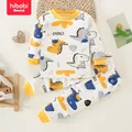 hibobi 2-Piece Baby Home Clothes Children's Long-Sleeved Cotton Pajamas And Pajama Pants Set Cartoon