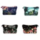 Mushroom Pattern Makeup Bag Large Capacity Travel Cosmetic Bag Portable Toiletry Bag for Women