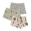 3pcs 2-10 Years Old Stars Boys Panties Underwear Cotton Grey Kids Boxer Children Clothes for 2 3 4 6