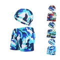 Boy Swimwear Pants ages 0 to 12 Baby Boy Kid Child Swimsuit With Cap Summer Swim Shorts Cartoon