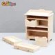 1:12 Dollhouse Miniature Wooden Cabinet Storage Rack Shelf Lockers Mini Furniture Model DIY Doll