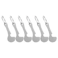 6 Pcs Shopping Cart Token Portable Trolley Tokens Remover Supplies Key Ring Chain Store Supply