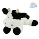 28cm Dairy Cow Plush Doll Gift for Girls Stuffed Animal Adorable Plush Toy White and Black Lying Cow